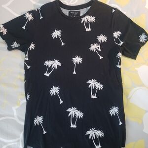 Black Palm Tree Kids T-Shirt